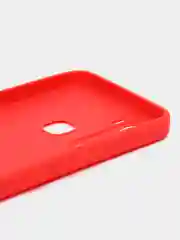 Красный силиконовый чехол для Infinix Hot 12 Pro (Инфиникс Хот 12 Про) прозрачный