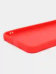 Красный силиконовый чехол для Infinix Hot 12 Pro (Инфиникс Хот 12 Про) прозрачный
