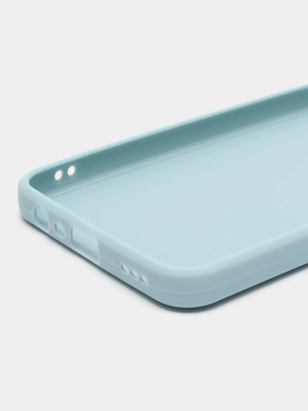 Светло-синий чехол для Oppo A17 (Оппо А17),силиконовый прозрачный