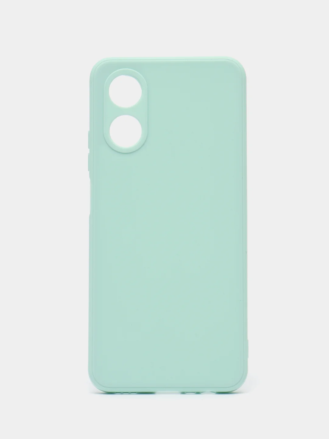 Мятный чехол для Oppo A17 (Оппо А17),силиконовый прозрачный