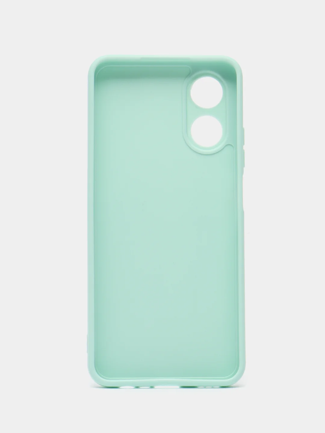 Мятный чехол для Oppo A17 (Оппо А17),силиконовый прозрачный