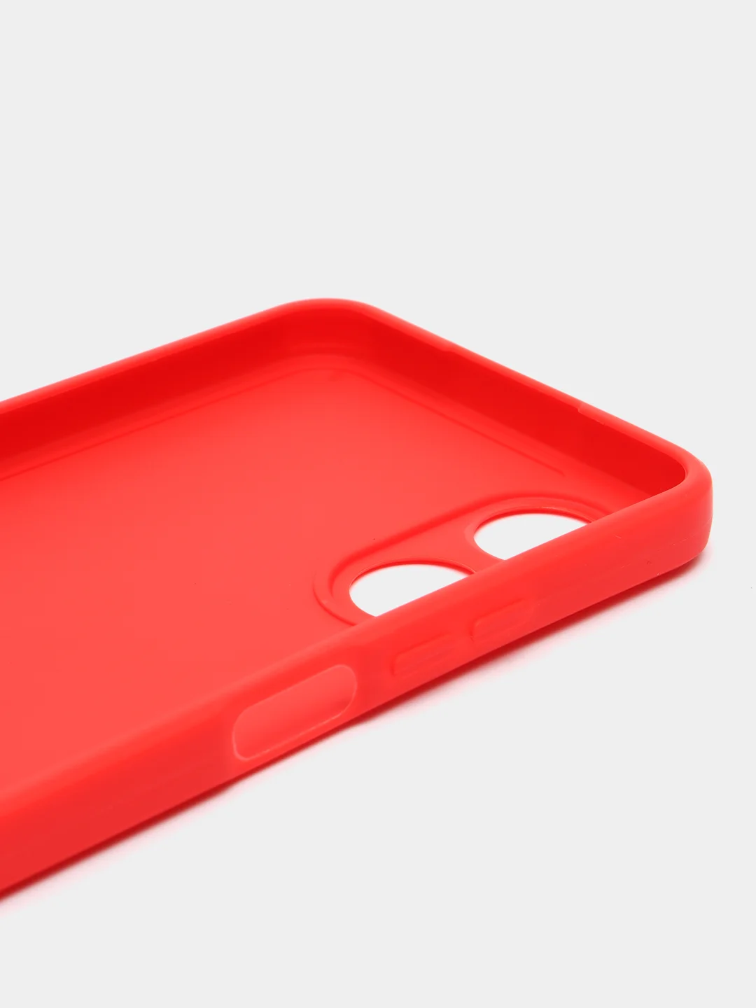 Красный чехол для Oppo A17 (Оппо А17),силиконовый прозрачный