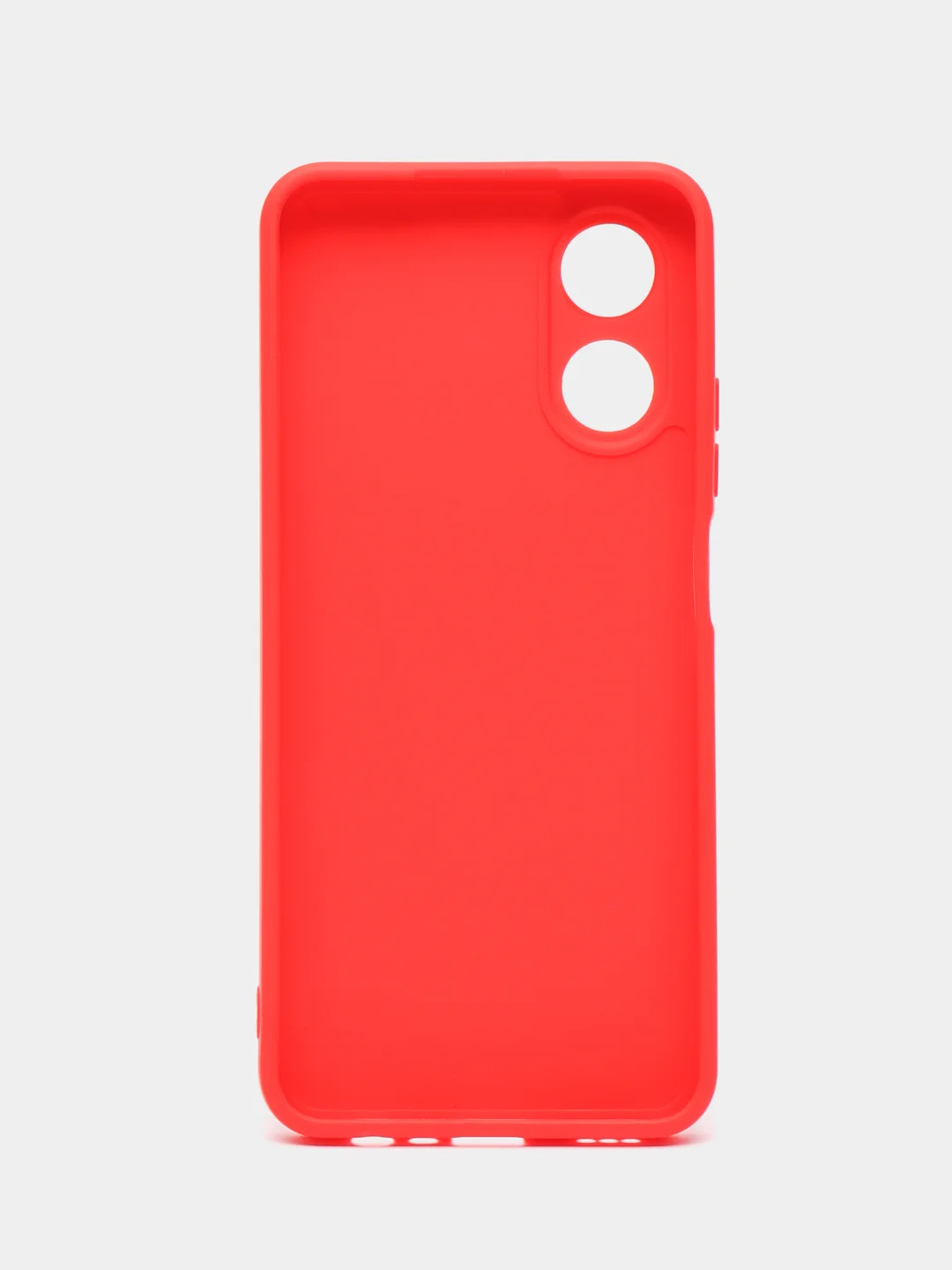 Красный чехол для Oppo A17 (Оппо А17),силиконовый прозрачный