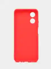 Красный чехол для Oppo A17 (Оппо А17),силиконовый прозрачный