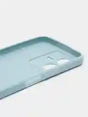Светло-синий чехол для Vivo Y22 (Виво  у22), прозрачный, силиконовый