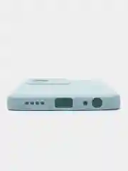 Светло-синий чехол для Vivo Y22 (Виво  у22), прозрачный, силиконовый