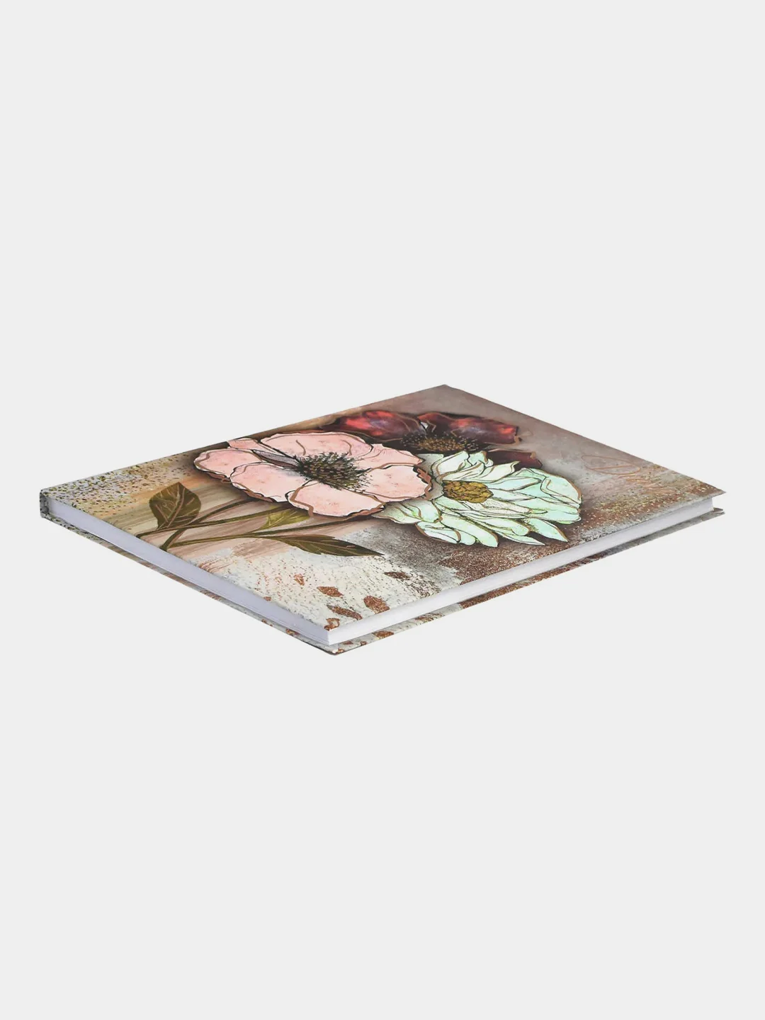 Ежедневник DIARY Цветы, А5, 80 л., "софт-тач", линия