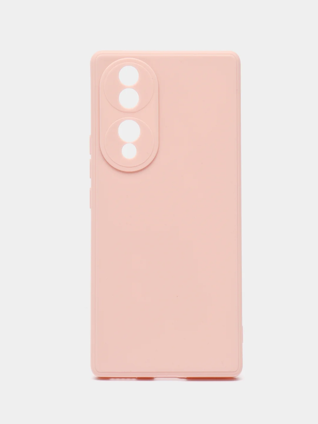 Пудровый силиконовый чехол для Honor 70 (Хонор 70) прозрачный