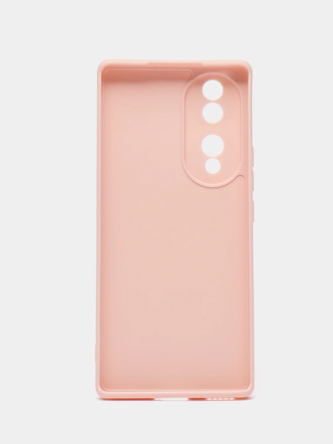 Пудровый силиконовый чехол для Honor 70 (Хонор 70) прозрачный