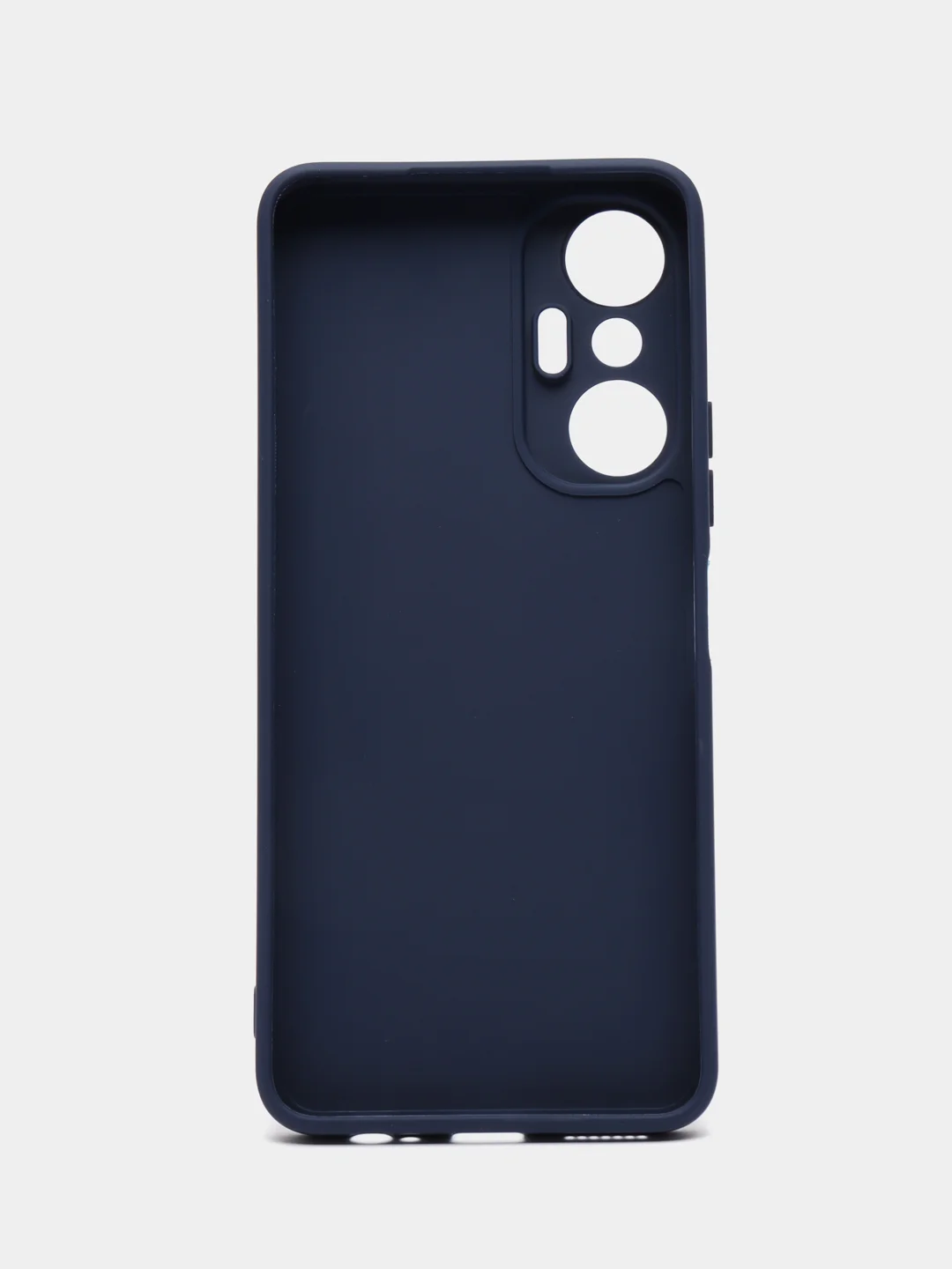 Темно-синий чехол для Infinix Hot 20s (Инфиникс Хот 20с) силиконовый, с защитой камеры
