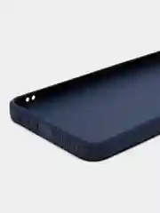 Темно-синий чехол для Infinix Hot 20s (Инфиникс Хот 20с) силиконовый, с защитой камеры