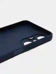 Темно-синий чехол для Infinix Hot 20s (Инфиникс Хот 20с) силиконовый, с защитой камеры