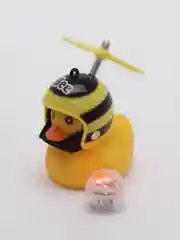Синий игрушка "Утка", в очках и шлеме с пропеллером, на руль мотоцикла,велосипеда, самоката,авто