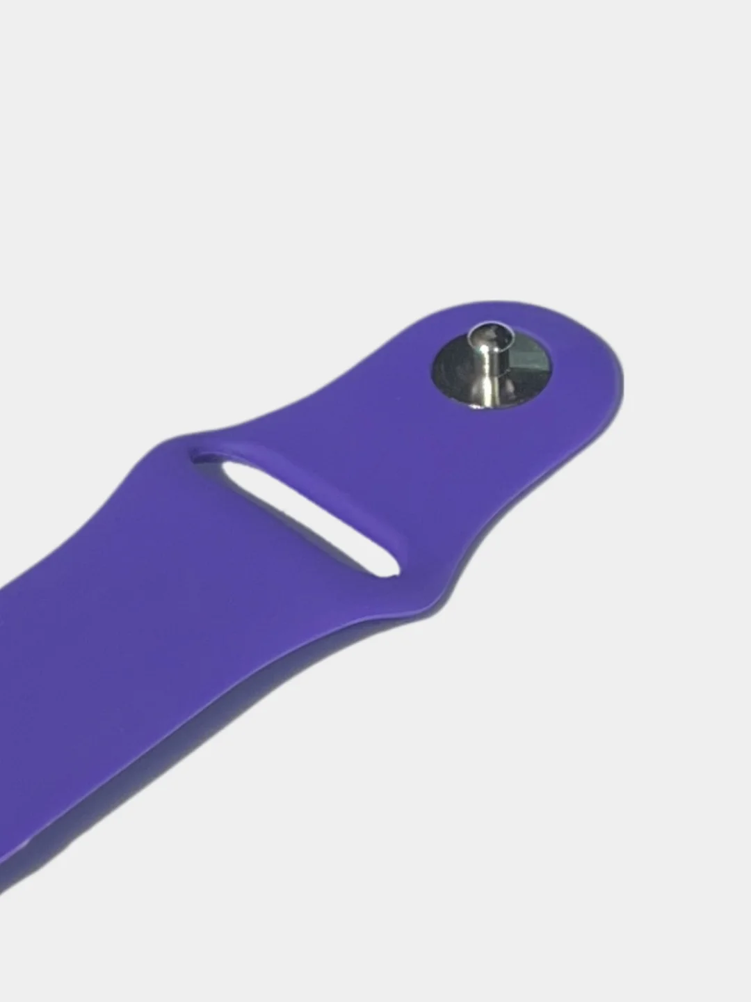 Фиолетовый силиконовый ремешок для Xiaomi Amazfit Bip / Huawei / Samsung, 20 мм / 22 мм, с кнопкой