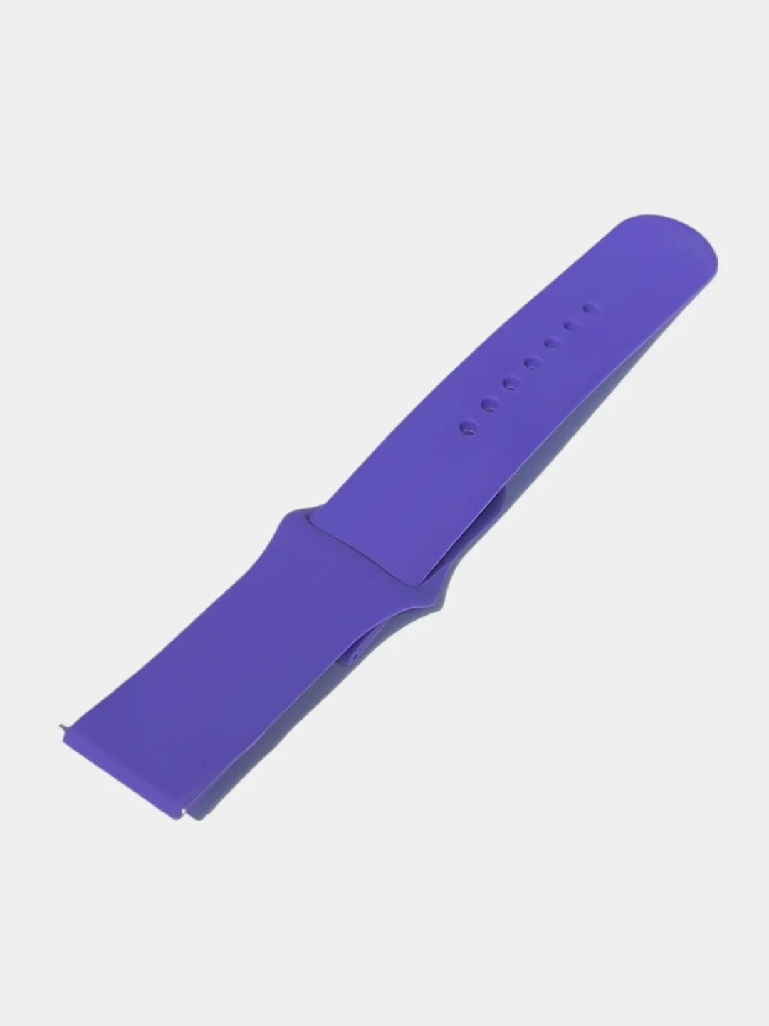 Фиолетовый силиконовый ремешок для Xiaomi Amazfit Bip / Huawei / Samsung, 20 мм / 22 мм, с кнопкой