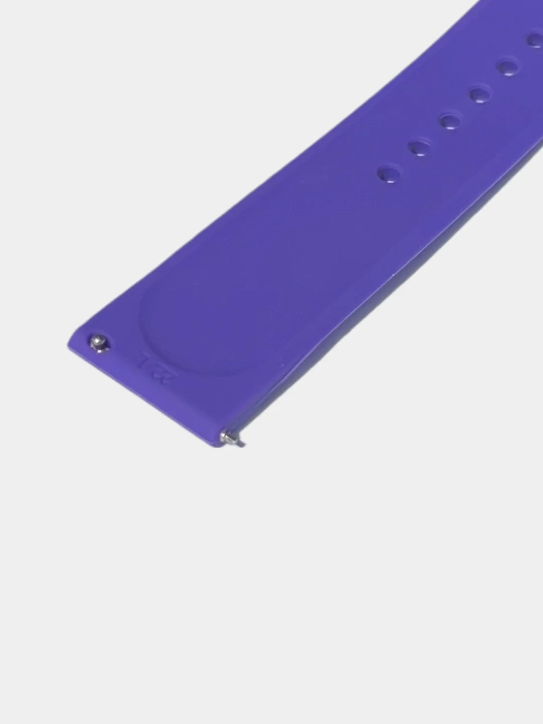 Фиолетовый силиконовый ремешок для Xiaomi Amazfit Bip / Huawei / Samsung, 20 мм / 22 мм, с кнопкой