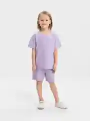 Лавандовый костюм детский, спортивный, однотонный