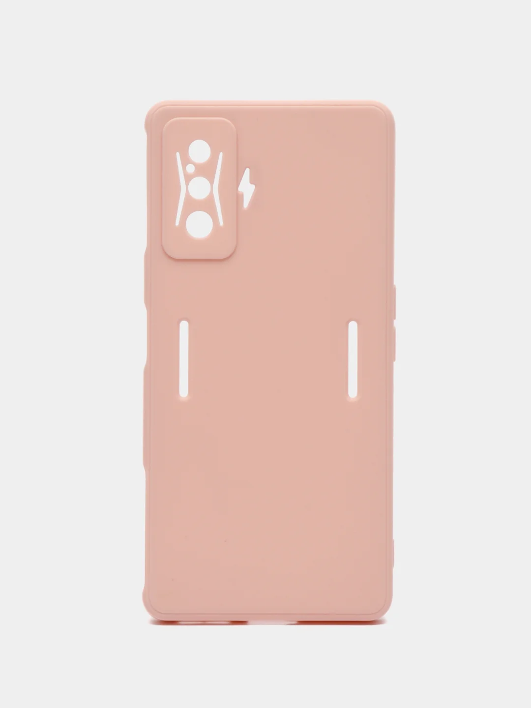 Пудровый чехол для Xiaomi Poco F4 GT (Поко Ф4 Джити) силиконовый, черный, матовый, с защитой камеры