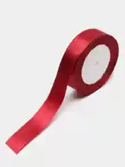 Вишнёвый лента атласная, 25 мм