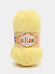 Светло-жёлтый пряжа плюшевая Alize Softy, микрополиэстер, 50 г, 115 м