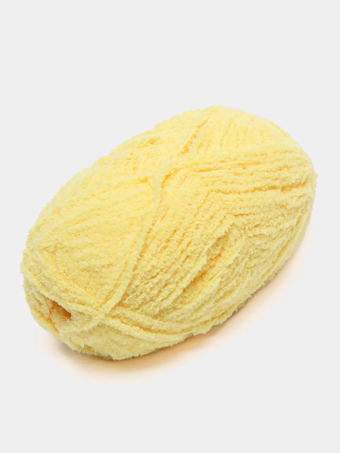 Светло-жёлтый пряжа плюшевая Alize Softy, микрополиэстер, 50 г, 115 м