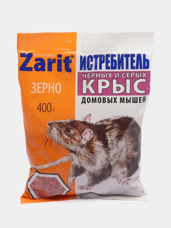 Зерновая приманка Зоокумарин Истребитель, 400гр, Зарит