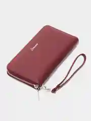 Бордовый кошелёк женский