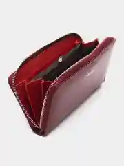 Бордовый кошелёк женский