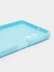 Голубой чехол для Samsung M53 5G (Самсунг М53), с защитой камеры
