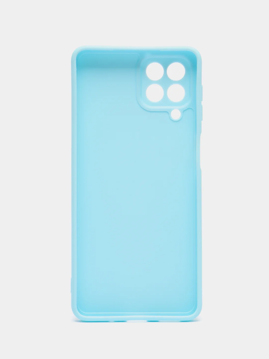 Голубой чехол для Samsung M53 5G (Самсунг М53), с защитой камеры
