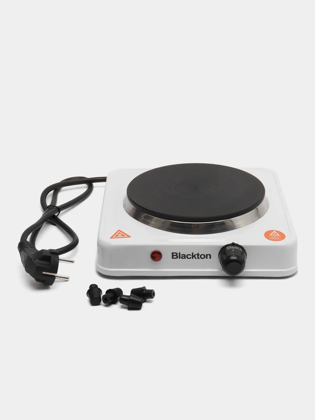 Белый электроплита настольная Blackton Bt HP114B, 1000 Вт, 5 режимов нагрева, до 420C