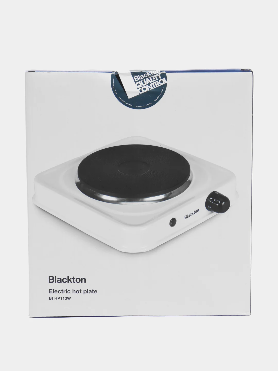 Белый электроплита настольная Blackton Bt HP114B, 1000 Вт, 5 режимов нагрева, до 420C
