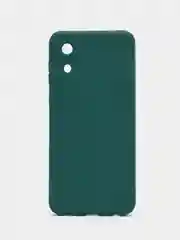 Тёмно-зелёный силиконовый чехол для Samsung Galaxy A03 core (Самсунг Галакси А03 Кор)