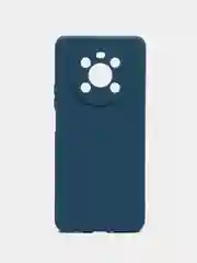 Синий силиконовый чехол для Honor X9 (Хонор Х9), прозрачный