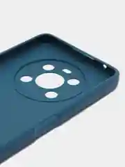 Синий силиконовый чехол для Honor X9 (Хонор Х9), прозрачный