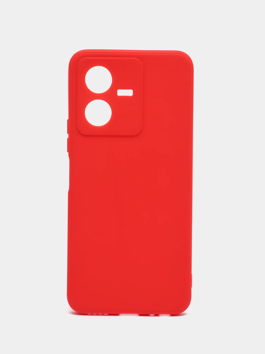 Красный чехол для Vivo Y22 (Виво у22), прозрачный, силиконовый