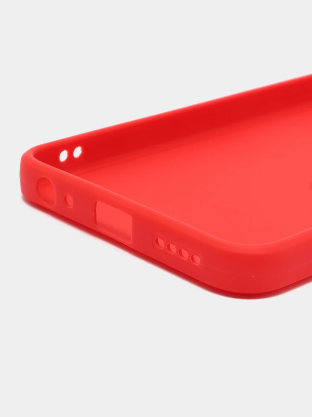Красный чехол для Vivo Y22 (Виво у22), прозрачный, силиконовый