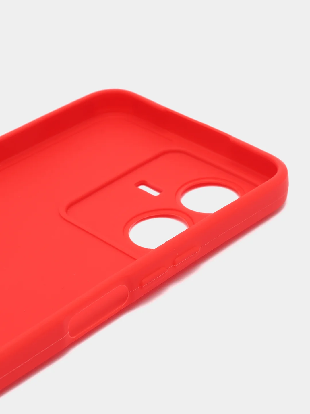 Красный чехол для Vivo Y22 (Виво у22), прозрачный, силиконовый