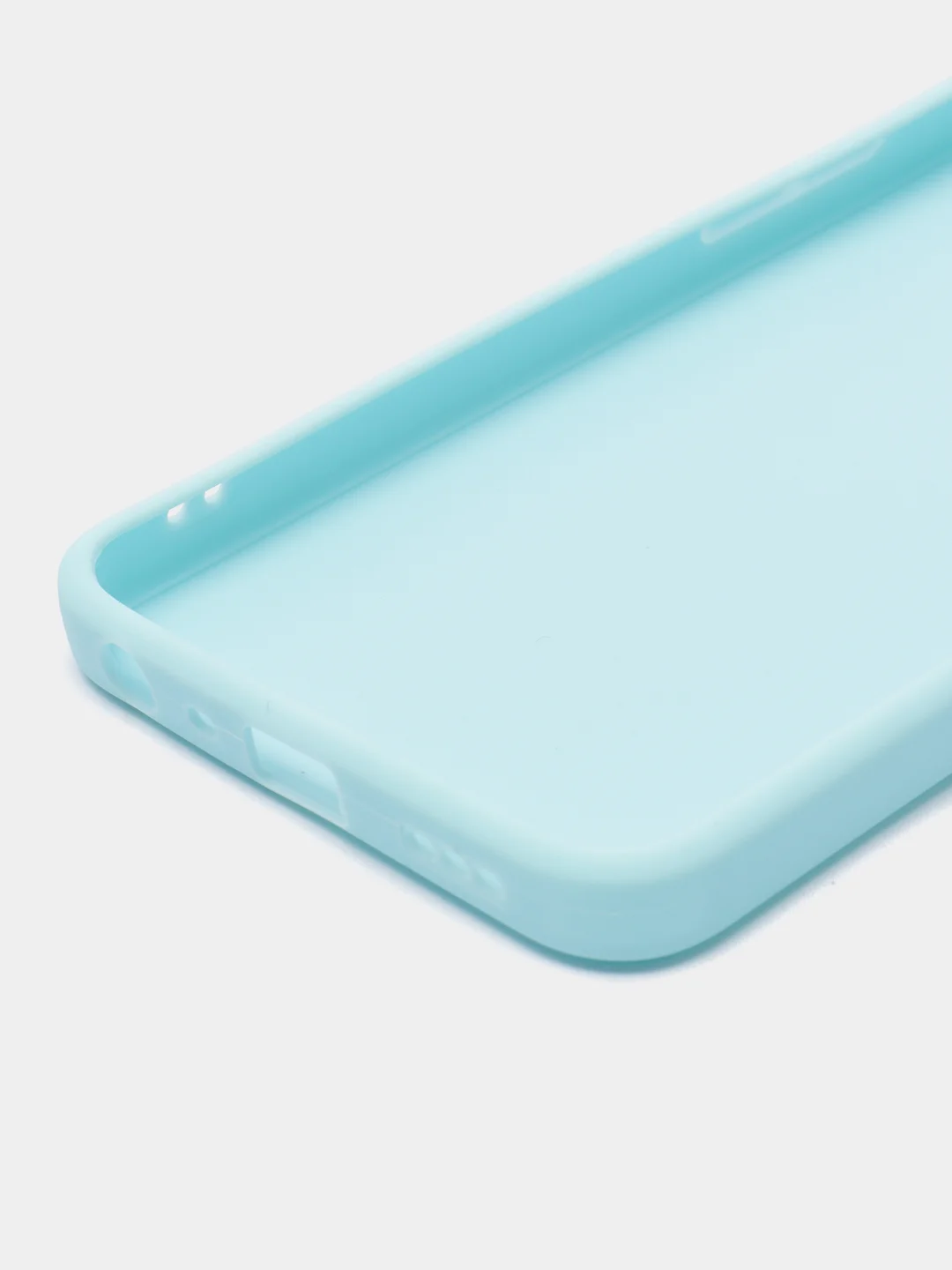 Голубой силиконовый чехол для Realme 9i 4G / Oppo A96, (Реалми 9Ай / Оппо А96), прозрачный