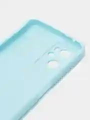 Голубой силиконовый чехол для Realme 9i 4G / Oppo A96, (Реалми 9Ай / Оппо А96), прозрачный