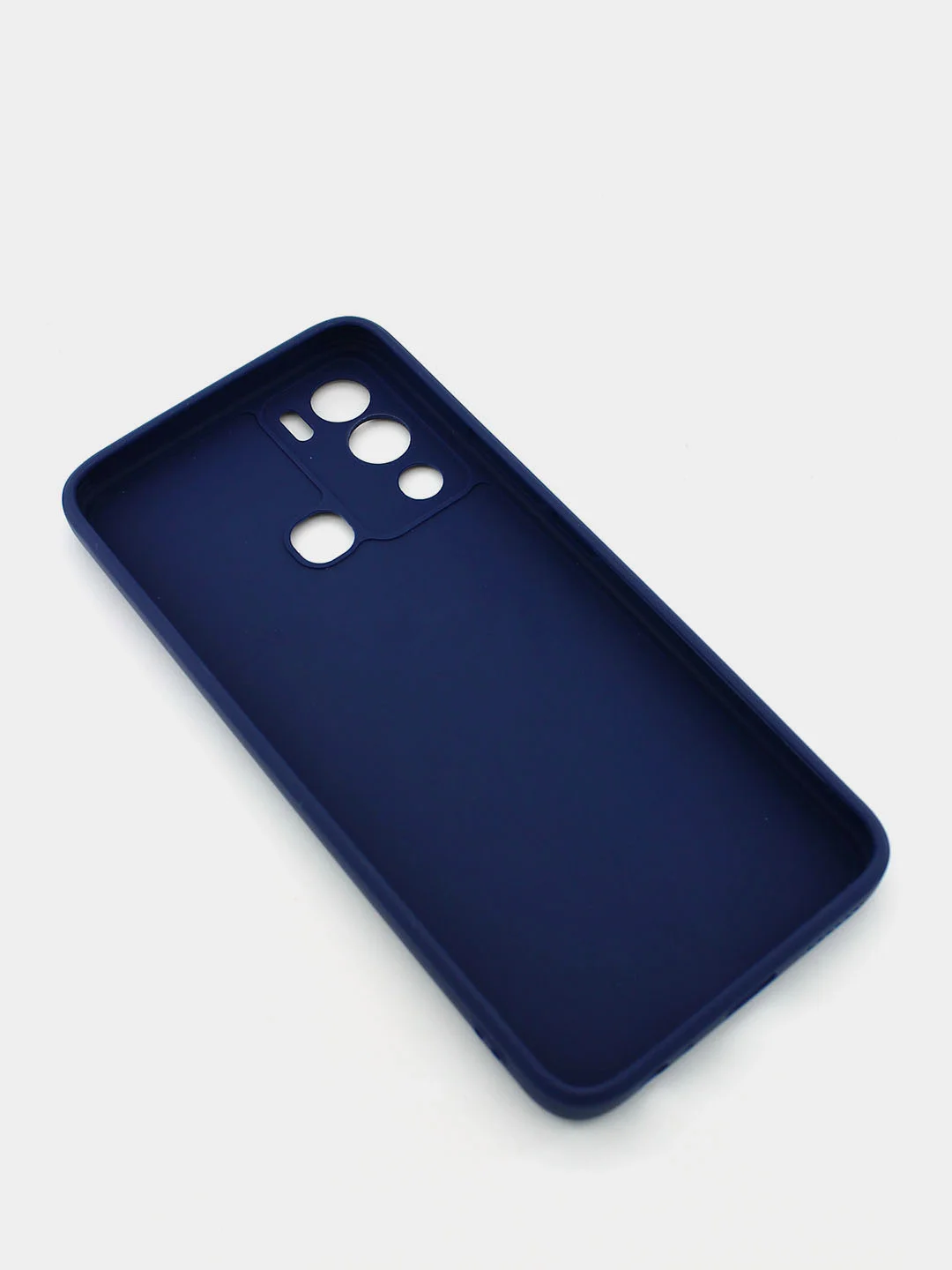 Багровый чехол силиконовый с принтом и защитой камеры для Infinix HOT 12i