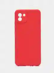 Коралловый силиконовый чехол Samsung Galaxy A03 (Самсунг Галакси А03) прозрачный
