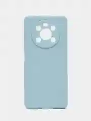 Светло-синий силиконовый чехол для Honor X9 (Хонор Х9), прозрачный