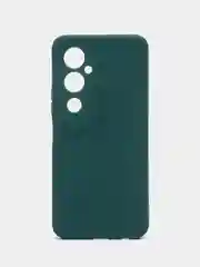 Тёмно-зелёный силиконовый чехол для Tecno POVA 4 PRO (Техно Пова 4 ПРО), прозрачный