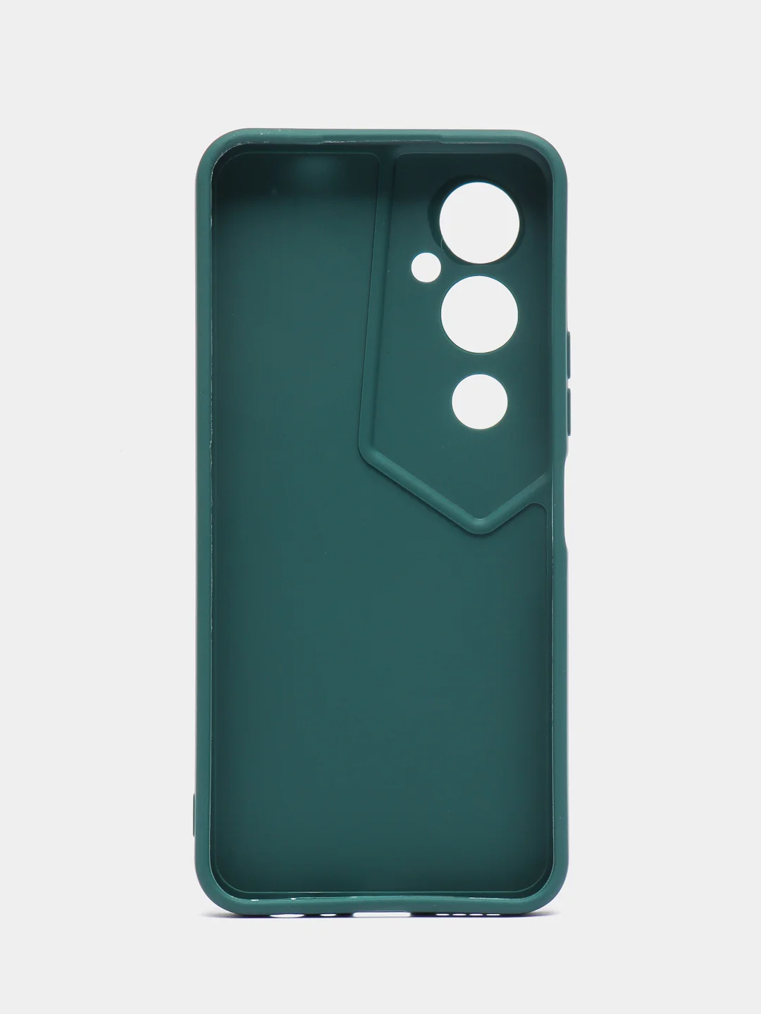 Тёмно-зелёный силиконовый чехол для Tecno POVA 4 PRO (Техно Пова 4 ПРО), прозрачный