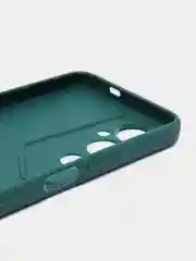 Тёмно-зелёный силиконовый чехол для Tecno POVA 4 PRO (Техно Пова 4 ПРО), прозрачный