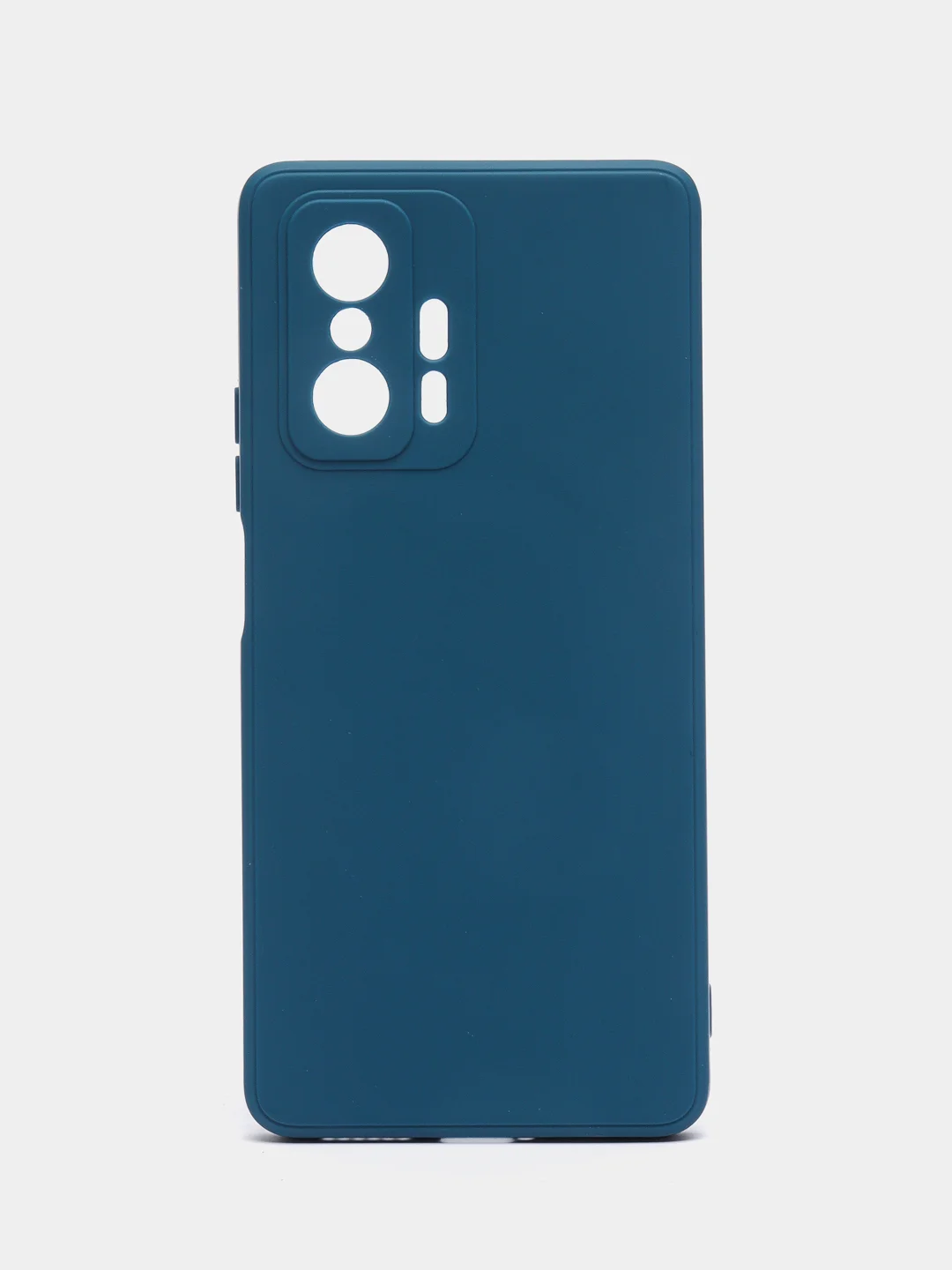 Синий чехол для Xiaomi Mi 11T и 11T Pro (Сяоми Ми 11Т, 11Т Про), матовый, силиконовый