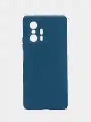 Синий чехол для Xiaomi Mi 11T и 11T Pro (Сяоми Ми 11Т, 11Т Про), матовый, силиконовый