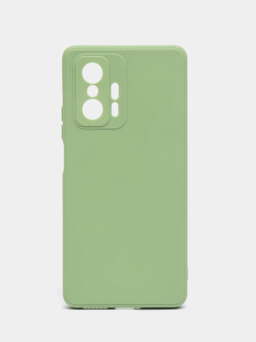 Зеленый чехол для Xiaomi Mi 11T и 11T Pro (Сяоми Ми 11Т, 11Т Про), матовый, силиконовый