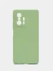 Зеленый чехол для Xiaomi Mi 11T и 11T Pro (Сяоми Ми 11Т, 11Т Про), матовый, силиконовый